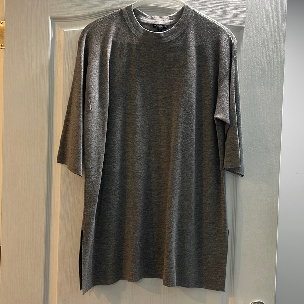 Tunic Sweater with ¾ Sleeves